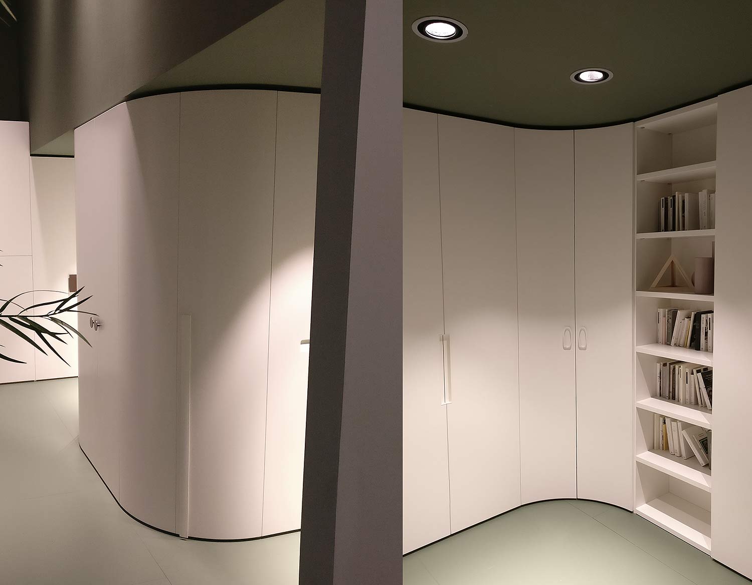 Alfa Curvo armoire d'angle ronde