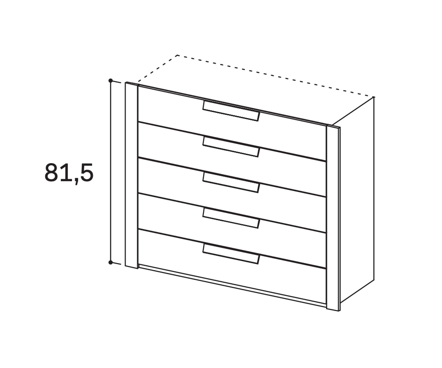 Novamobili Accessoires pour penderie Armadi 5 tiroirs Novamobili Accessoires pour penderie Armadi 5 tiroirs