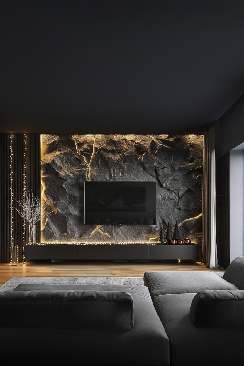 guirlande-lumineuse-comme-decoration-de-noel-dans-le-salon