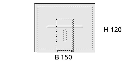 L 150 cm / H 120 cm
