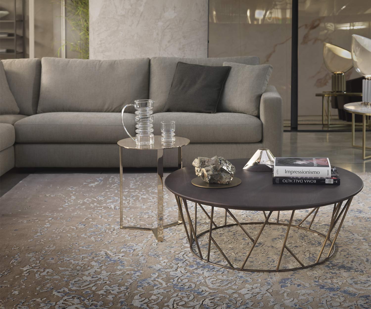 Canapé d'angle design Oliver de Marelli avec salon chaises longues Canapé d'angle design Oliver de Marelli avec salon chaises longues