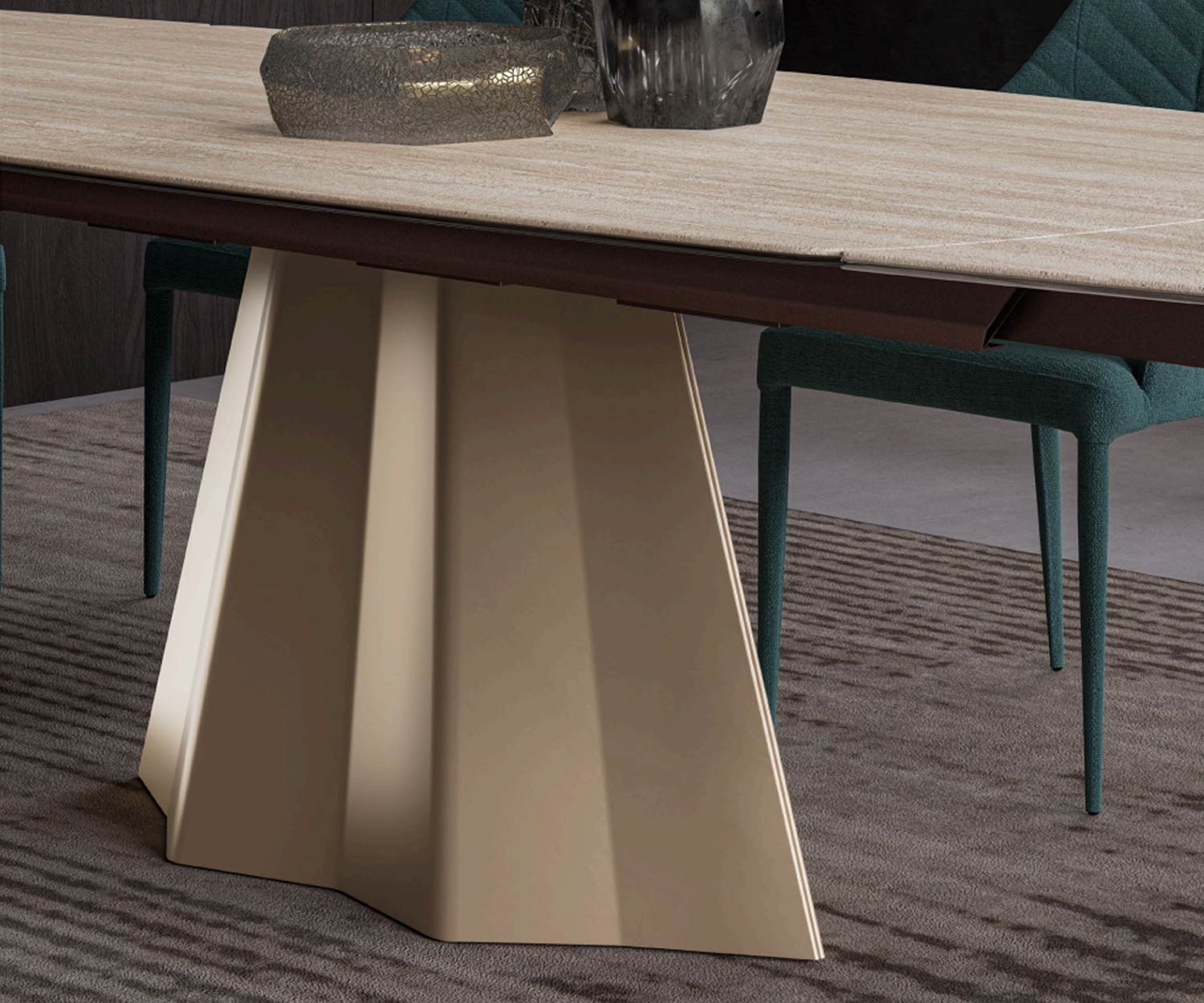 Ozzio Cupido Table de salle à manger extensible Ozzio Cupido Table de salle à manger extensible
