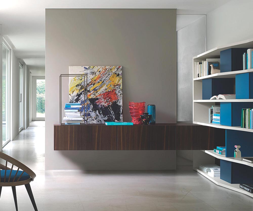 Mur en bois Design Lowboard 240 cm 32 cm 56 cm Chêne brun Mur en bois Design Lowboard 240 cm 32 cm 56 cm Chêne brun