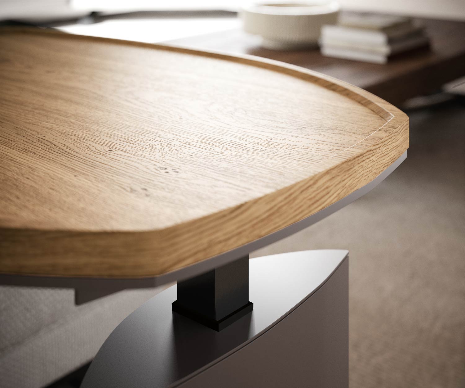 Table de chevet design en métal réglable en hauteur Table de chevet design en métal réglable en hauteur