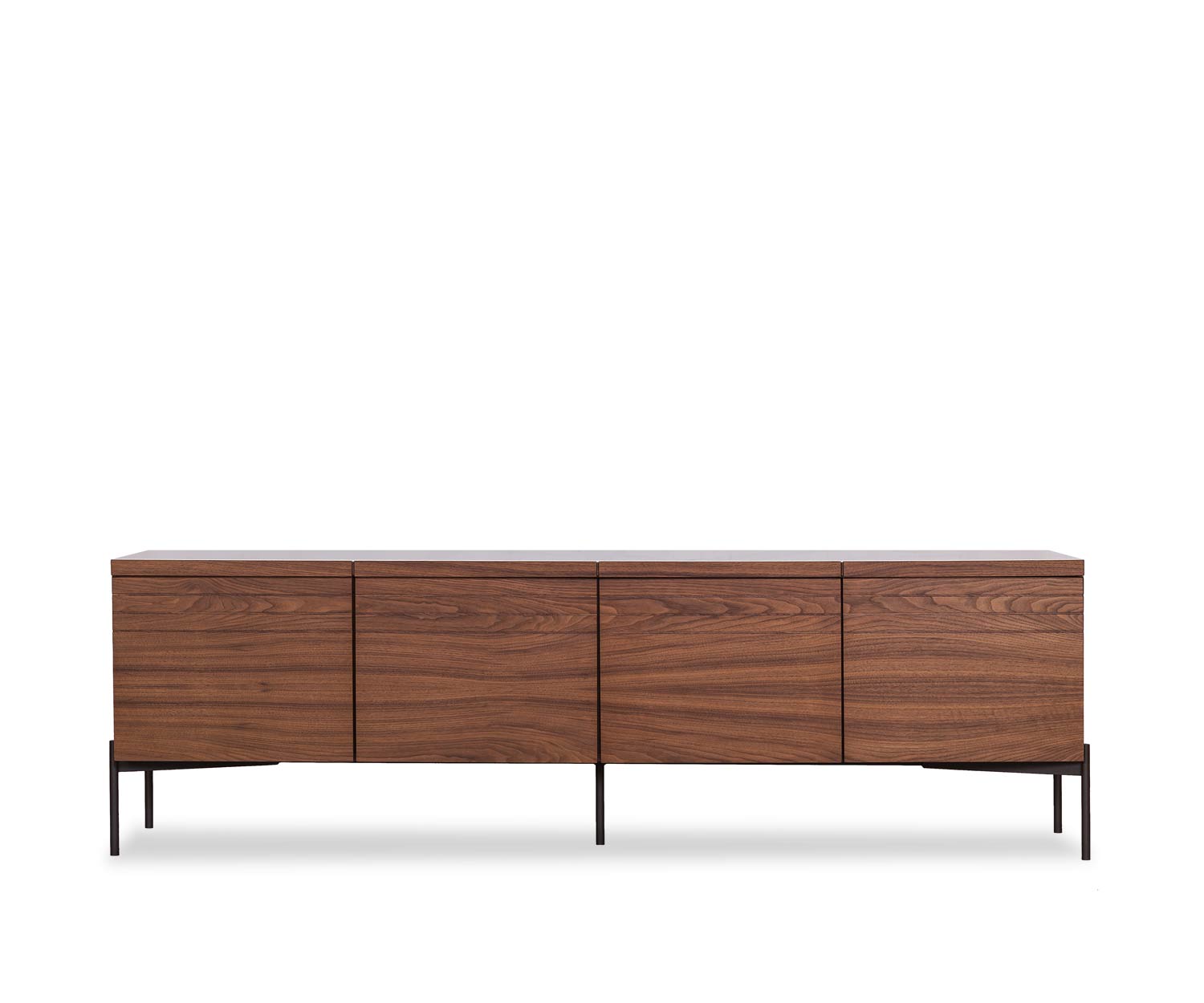 al2 o rizon 003 Buffet design à quatre portes en placage noyer