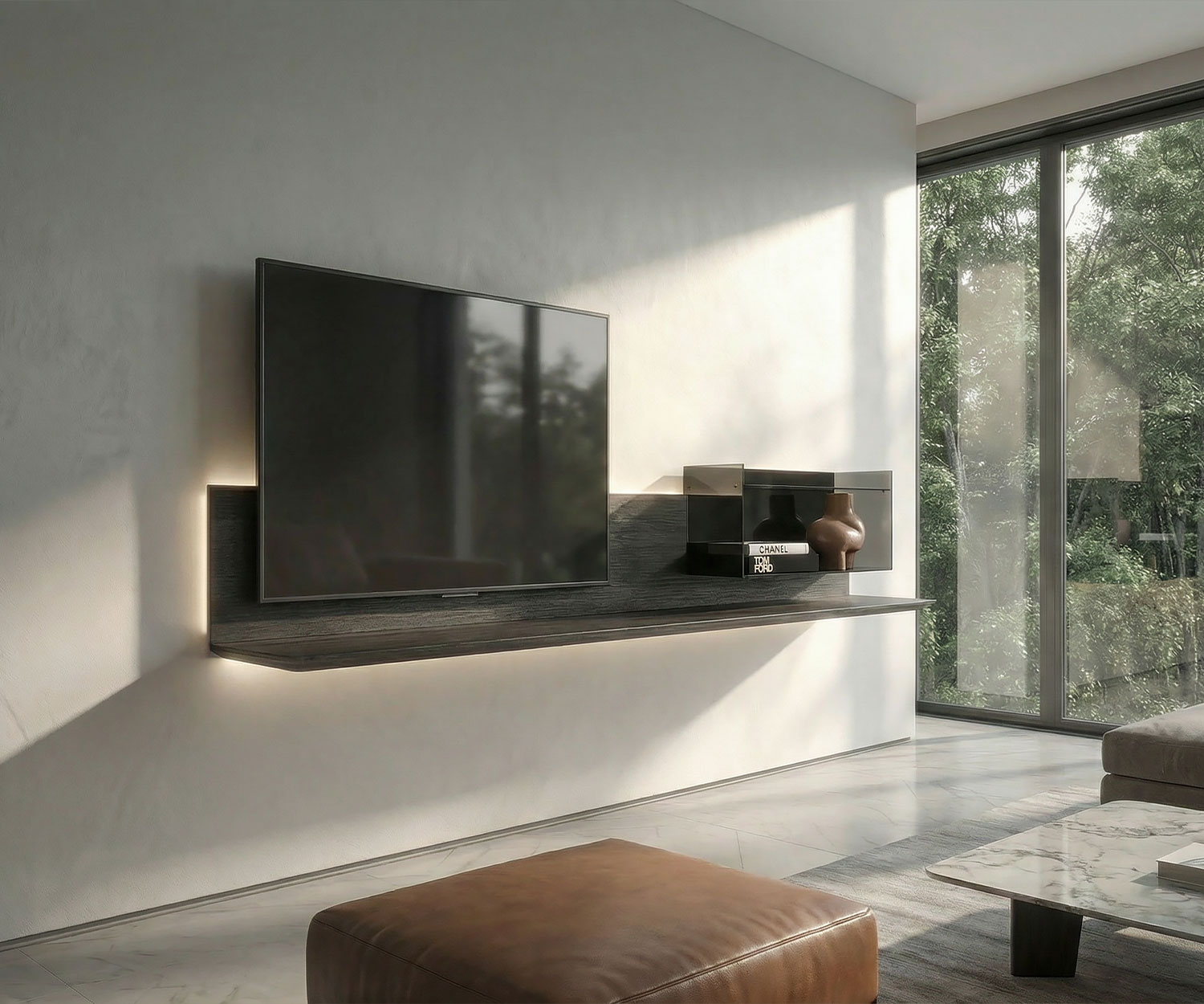 Livitalia Meuble TV Mural Super Livitalia Meuble TV Mural Super
