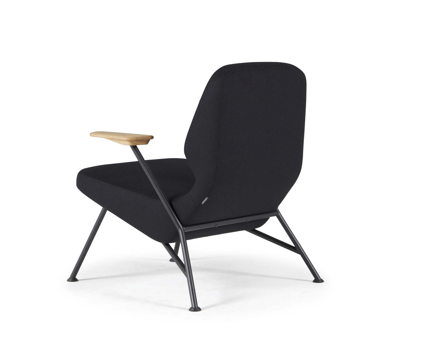 Prostoria Fauteuil Oblique Structure métallique noir Vue arrière Prostoria Fauteuil Oblique Structure métallique noir Vue arrière