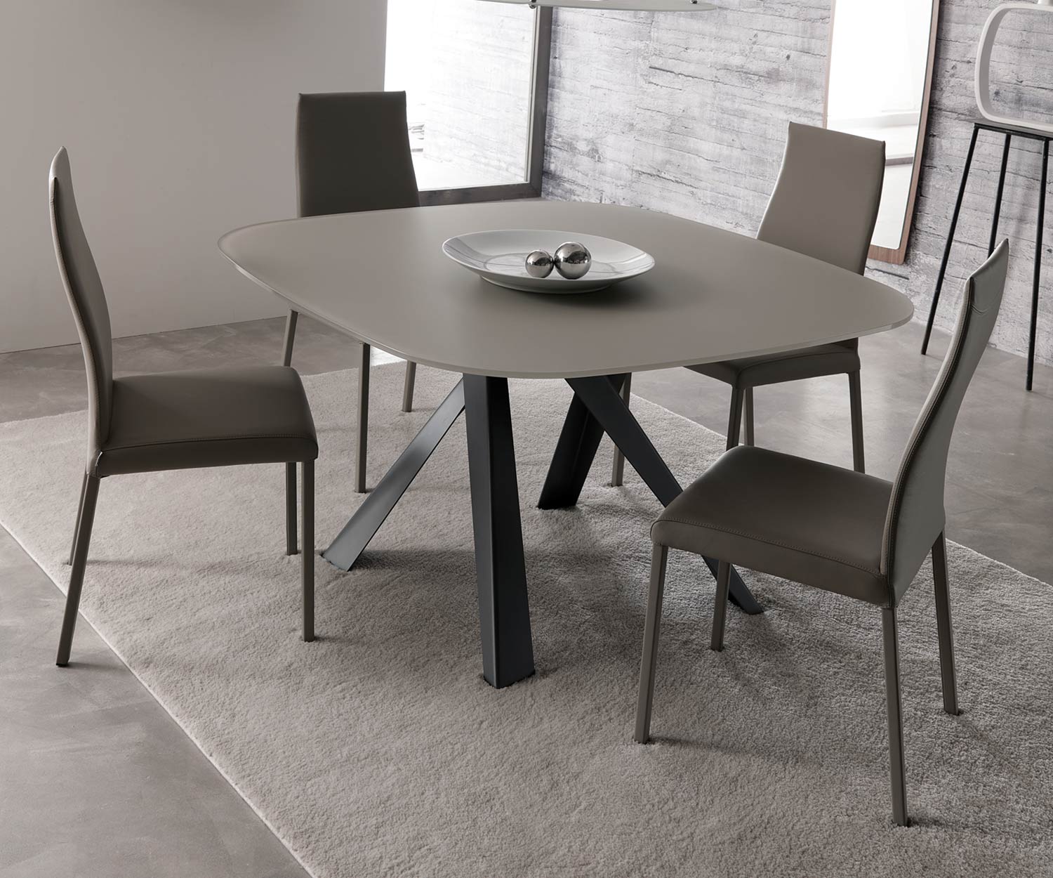 Ozzio Table Bombo T245 verre Beige (Crema) Ozzio Table Bombo T245 verre Beige (Crema)