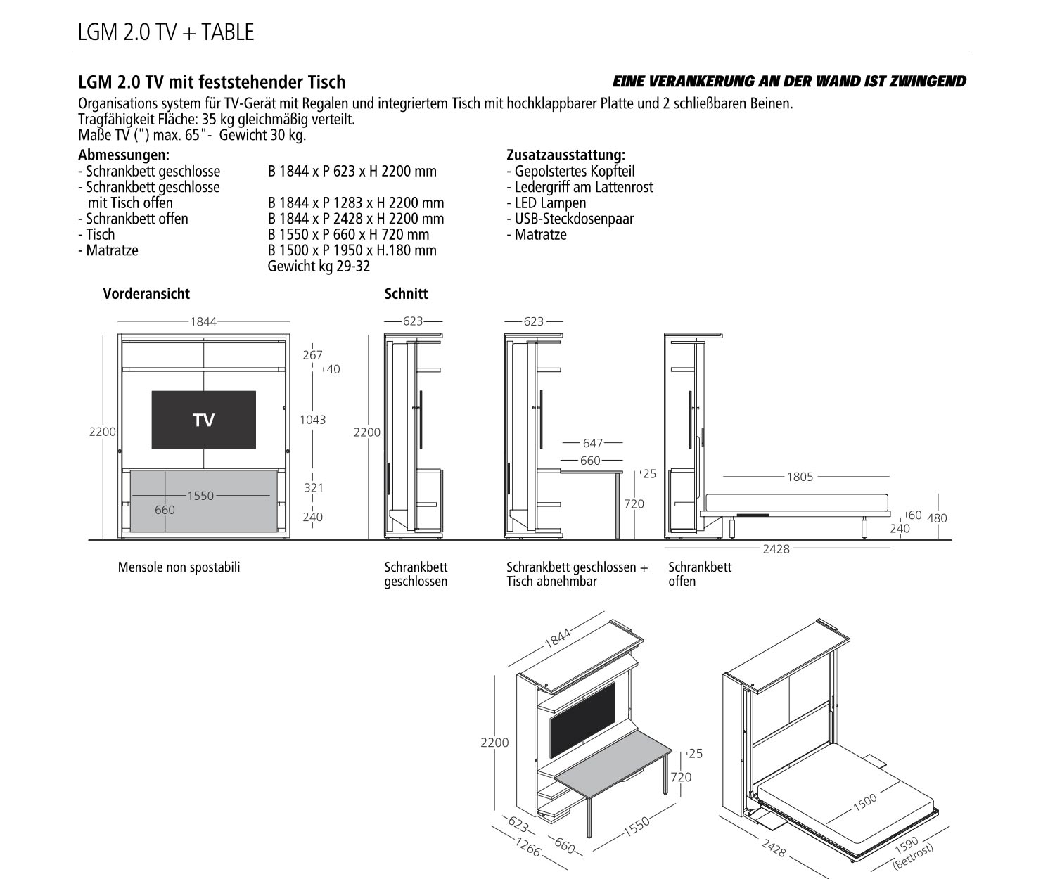 Clei LGM Book Lit armoire Bureau Clei LGM Book Lit armoire Bureau