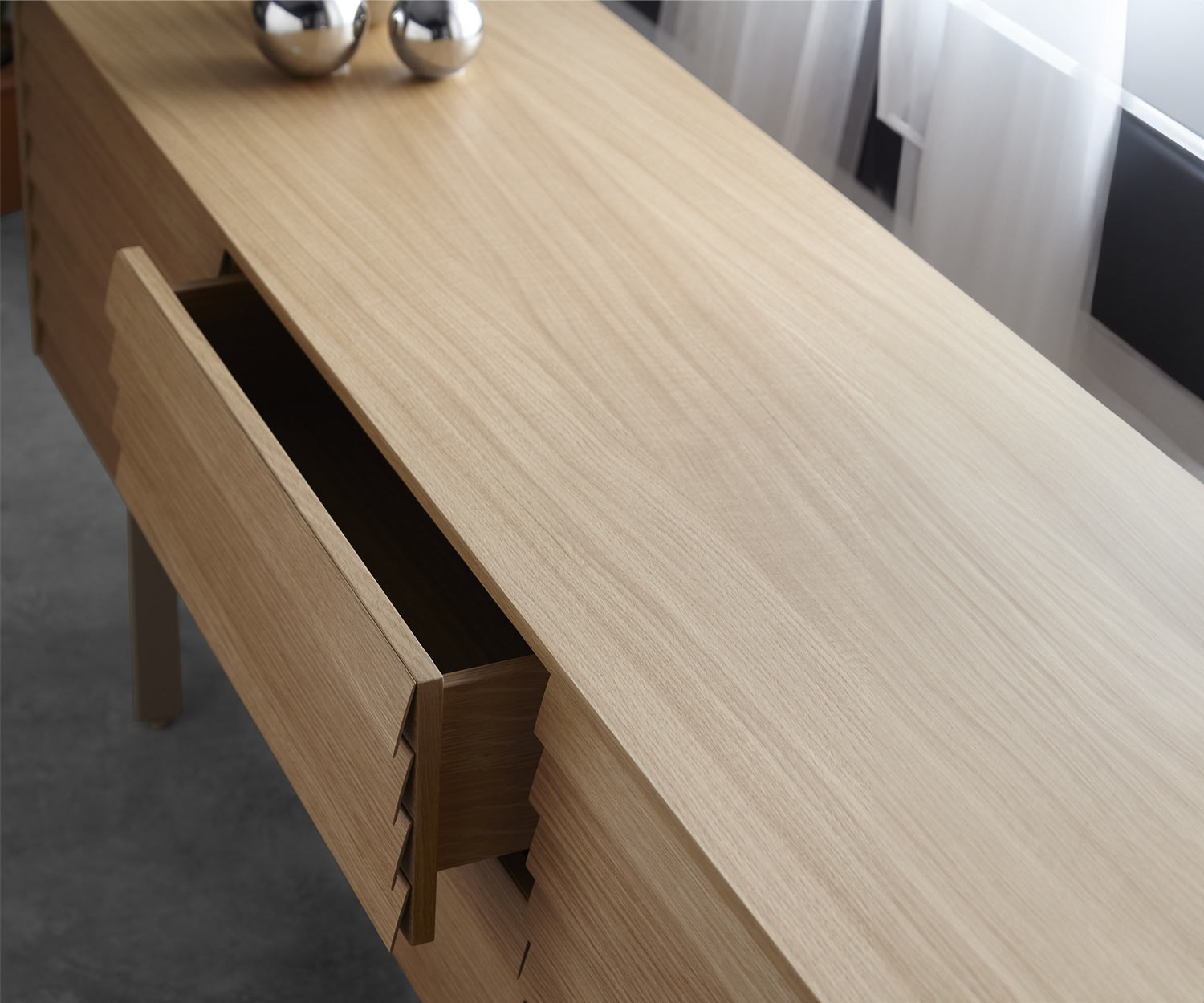 Punt Sussex Design Configurateur Lowboard design suspendu au mur avec TV