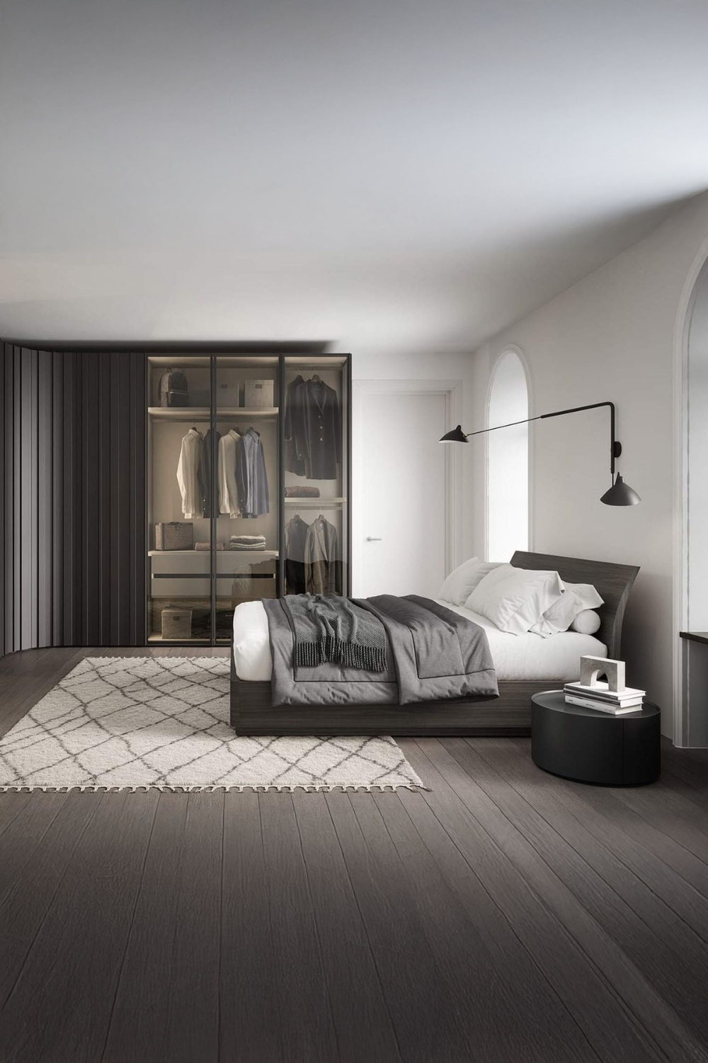 chambre-elegante-avec-meubles-arrondis-et-courbes-en-marron-et-gris