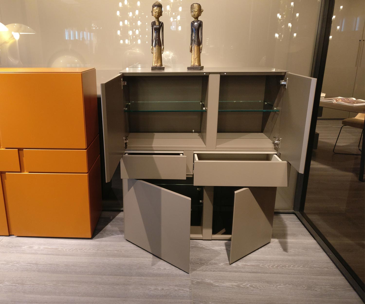 Exclusif Livitalia Abaco Design Highboard Blanc Mat Exclusif Livitalia Abaco Design Highboard Blanc Mat