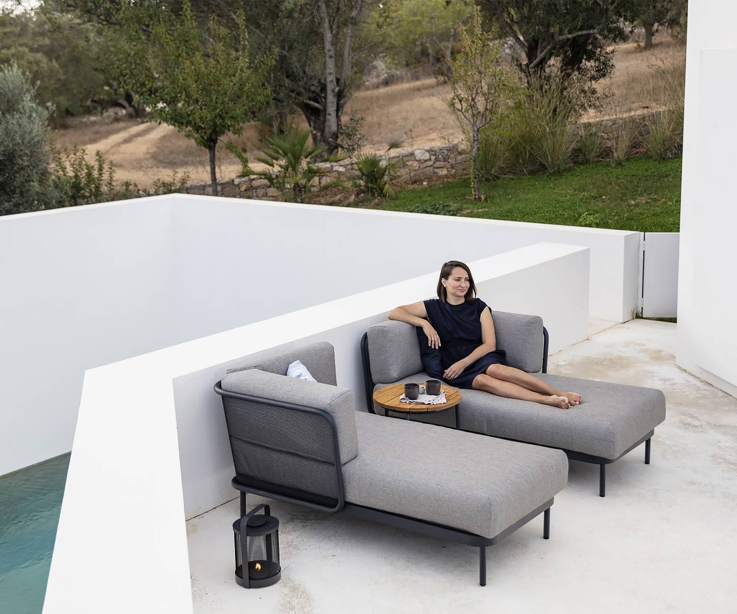Canapé lounge design de haute qualité Todus Baza installé en angle