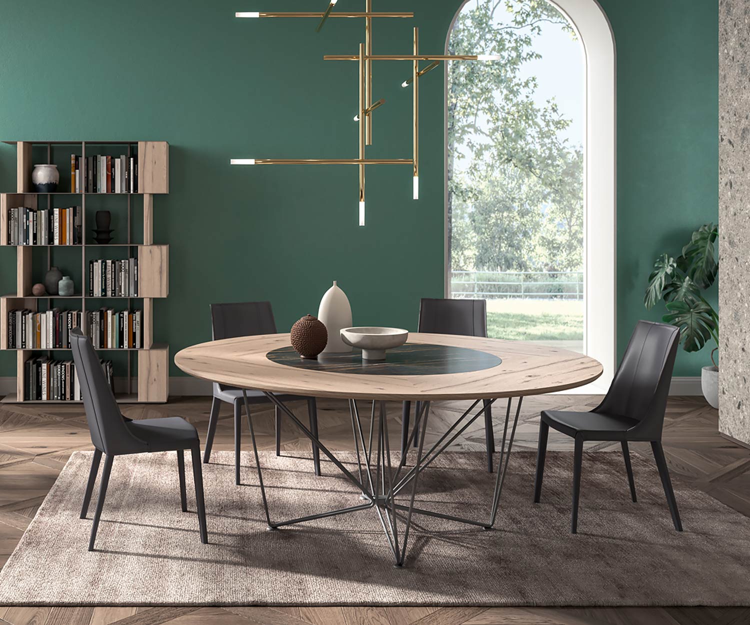 Ozzio Chaise design en cuir Chaise de salle à manger Loren S337 en cuir lisse gris foncé Ozzio Chaise design en cuir Chaise de salle à manger Loren S337 en cuir lisse gris foncé