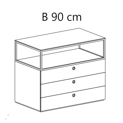B 90 cm