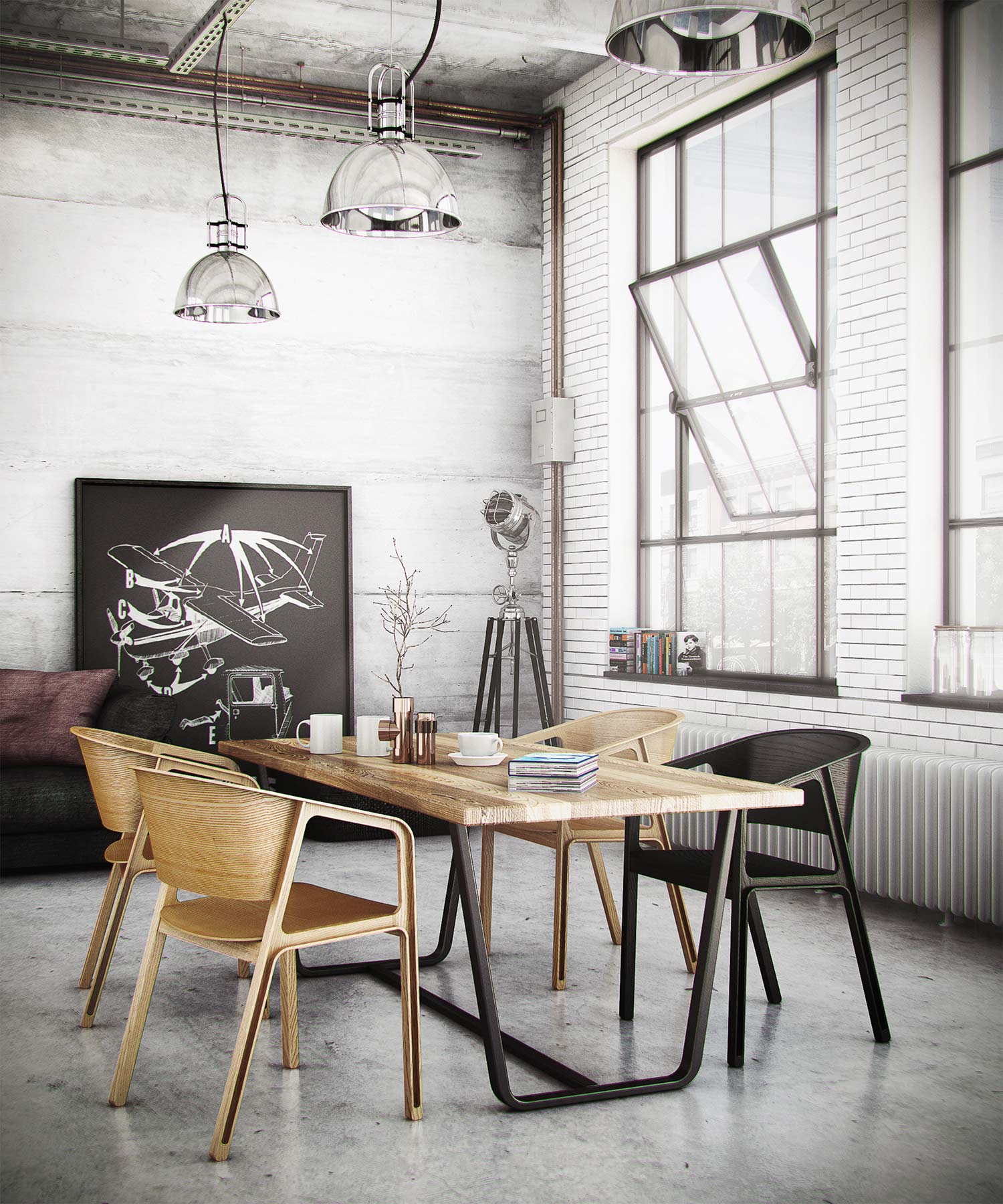 Chaise design Eajy Beams