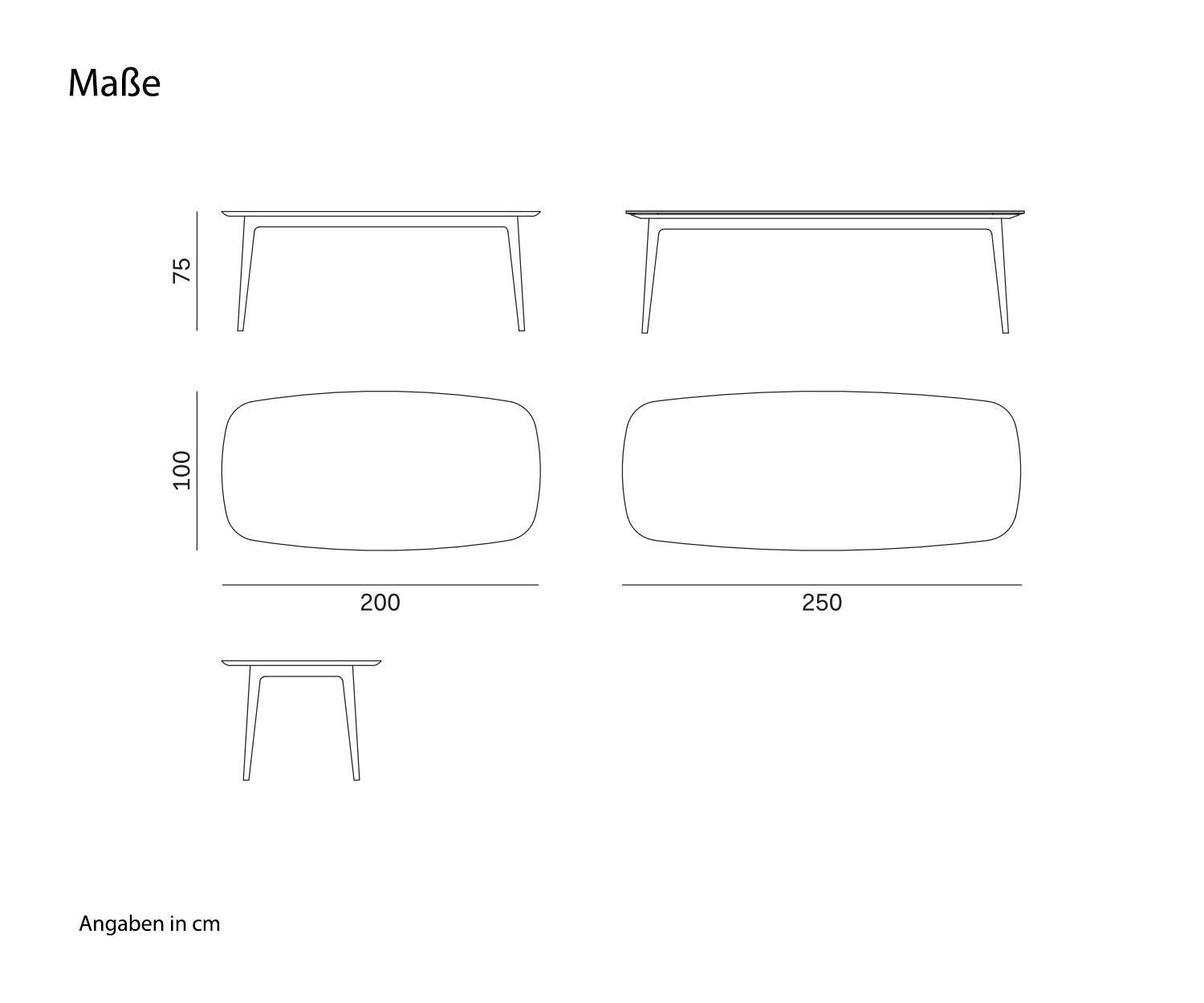 Novamobili Table design Hanami Tailles Novamobili Table design Hanami Tailles