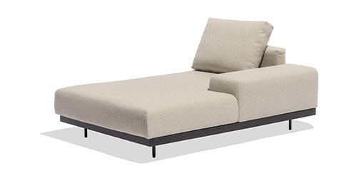 Chaise Longue Armlehne links (125 x 67 x 180 cm)