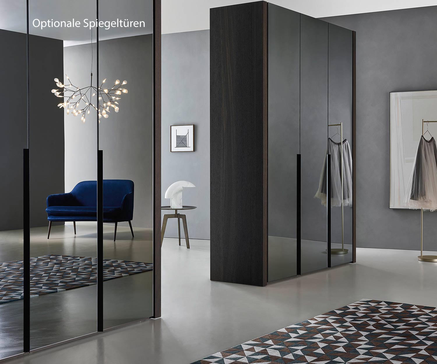 Armoire à chaussures design de Livitalia avec miroir