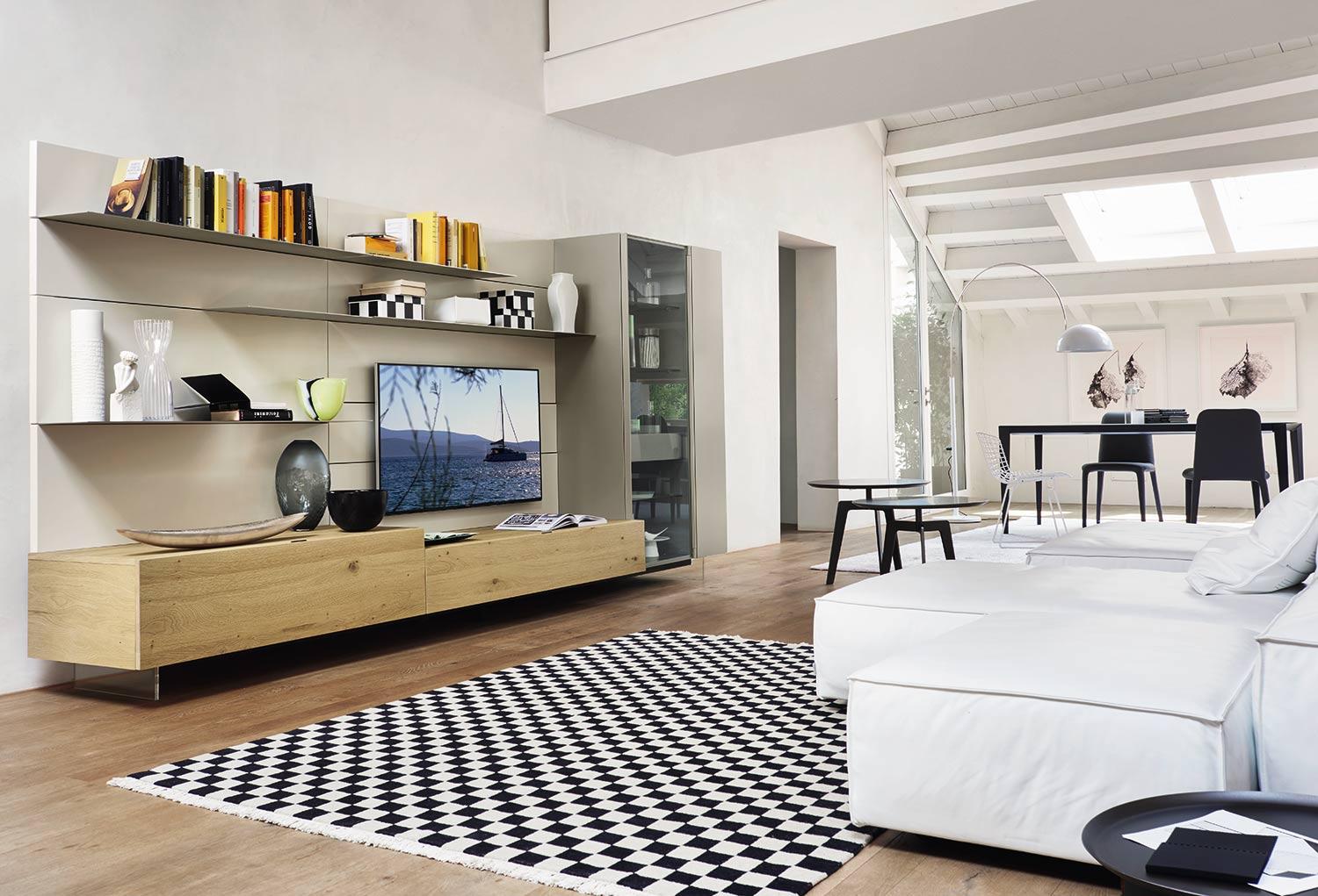 Salon de style campagnard moderne