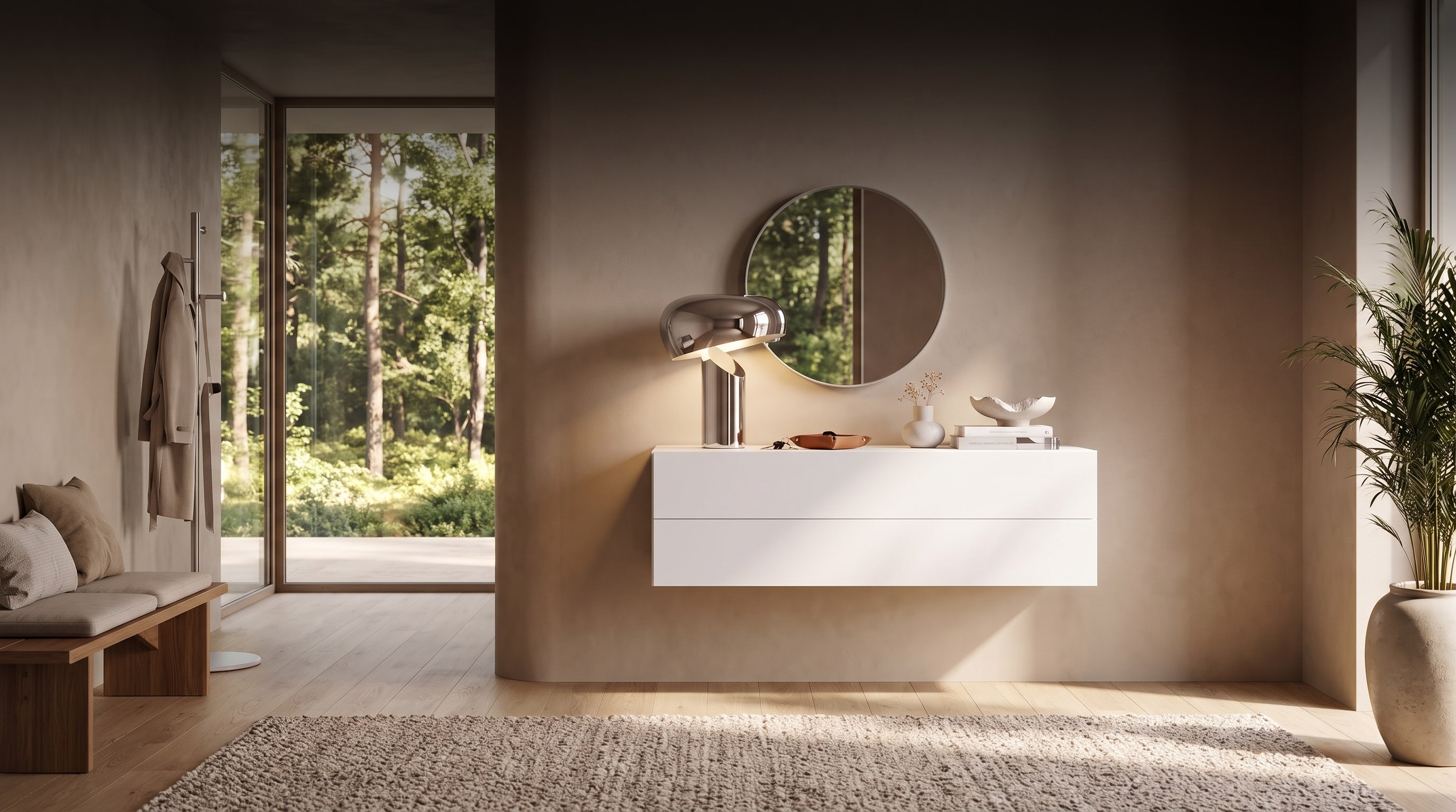 Schwebende Eleganz: 4 geniale Styling-Ideen für die Hängekommode Schwebende Eleganz: 4 geniale Styling-Ideen für die Hängekommode