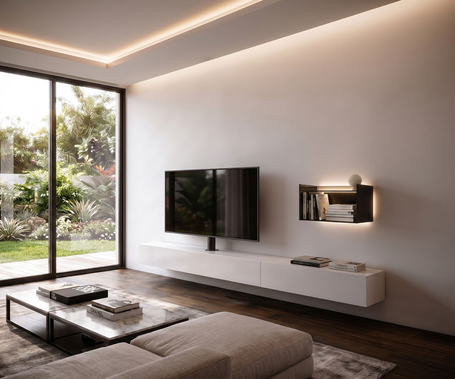 Meuble bas Livitalia Vesa avec support TV Meuble bas Livitalia Vesa avec support TV