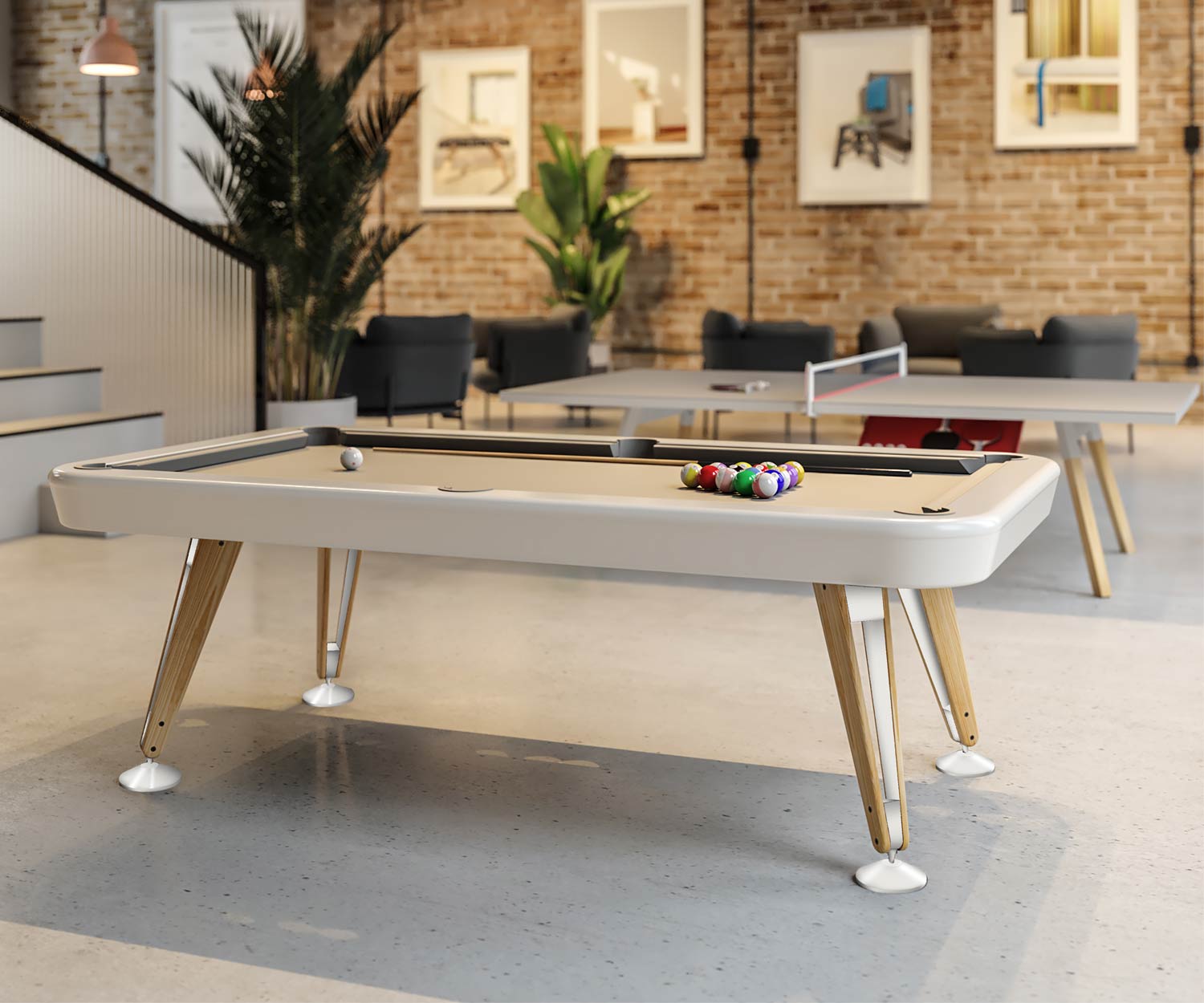 Table de billard moderne RS Barcelona Designer Diagonal