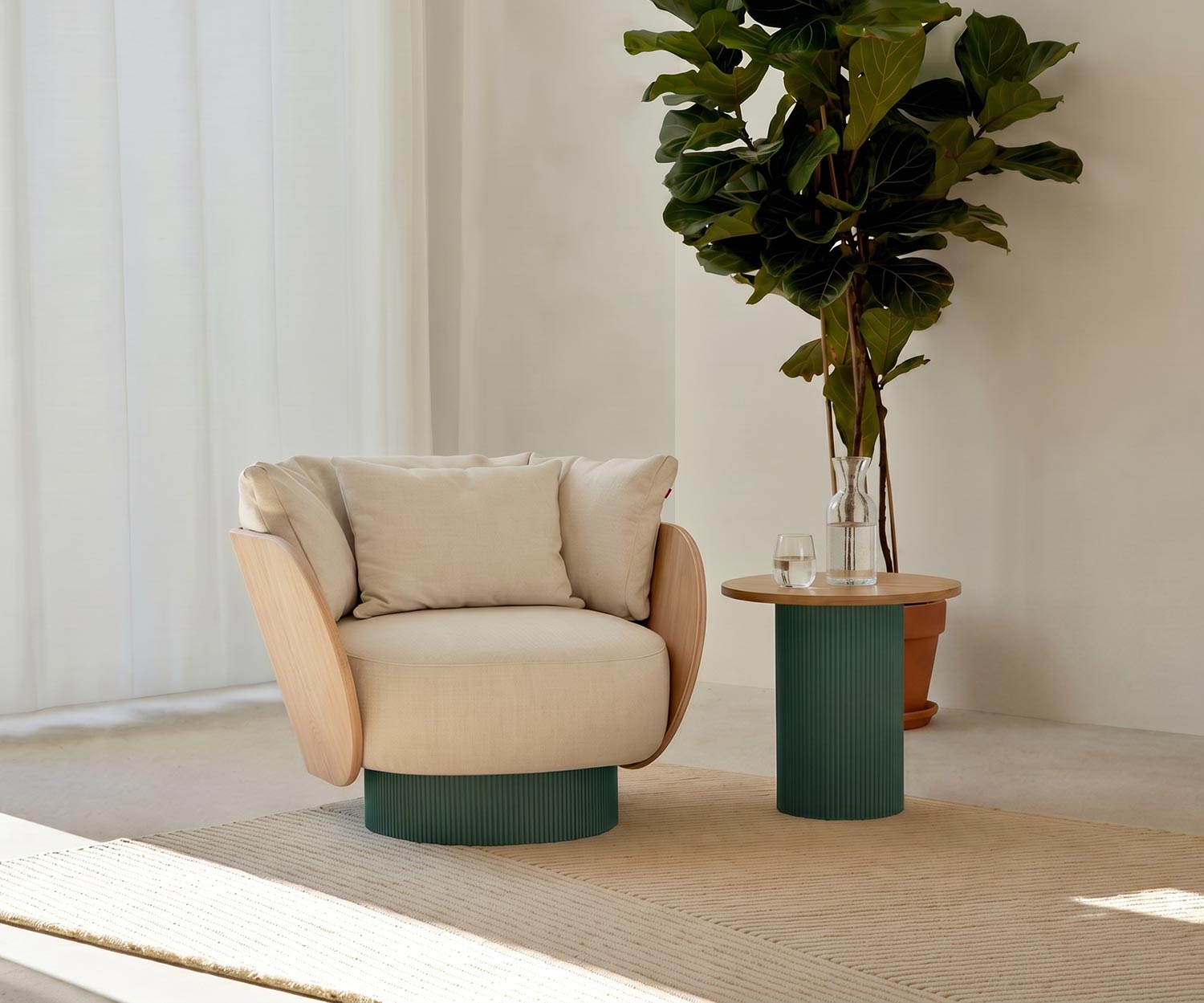 Fauteuil pivotant Punt Dune Design Fauteuil pivotant Punt Dune Design