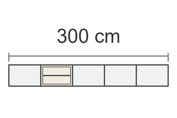 300 cm