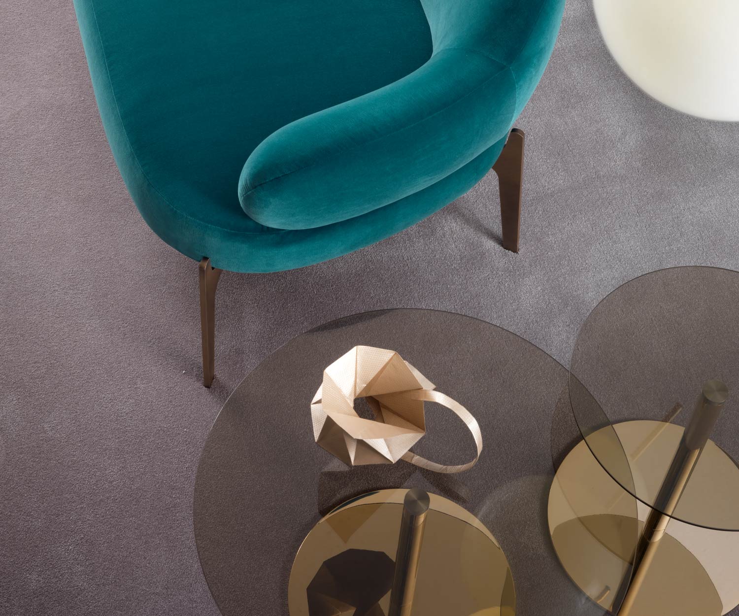 Haute qualité Marelli Canapé Table en verre Break Detail Plateau de table transparent Fauteuil de salon