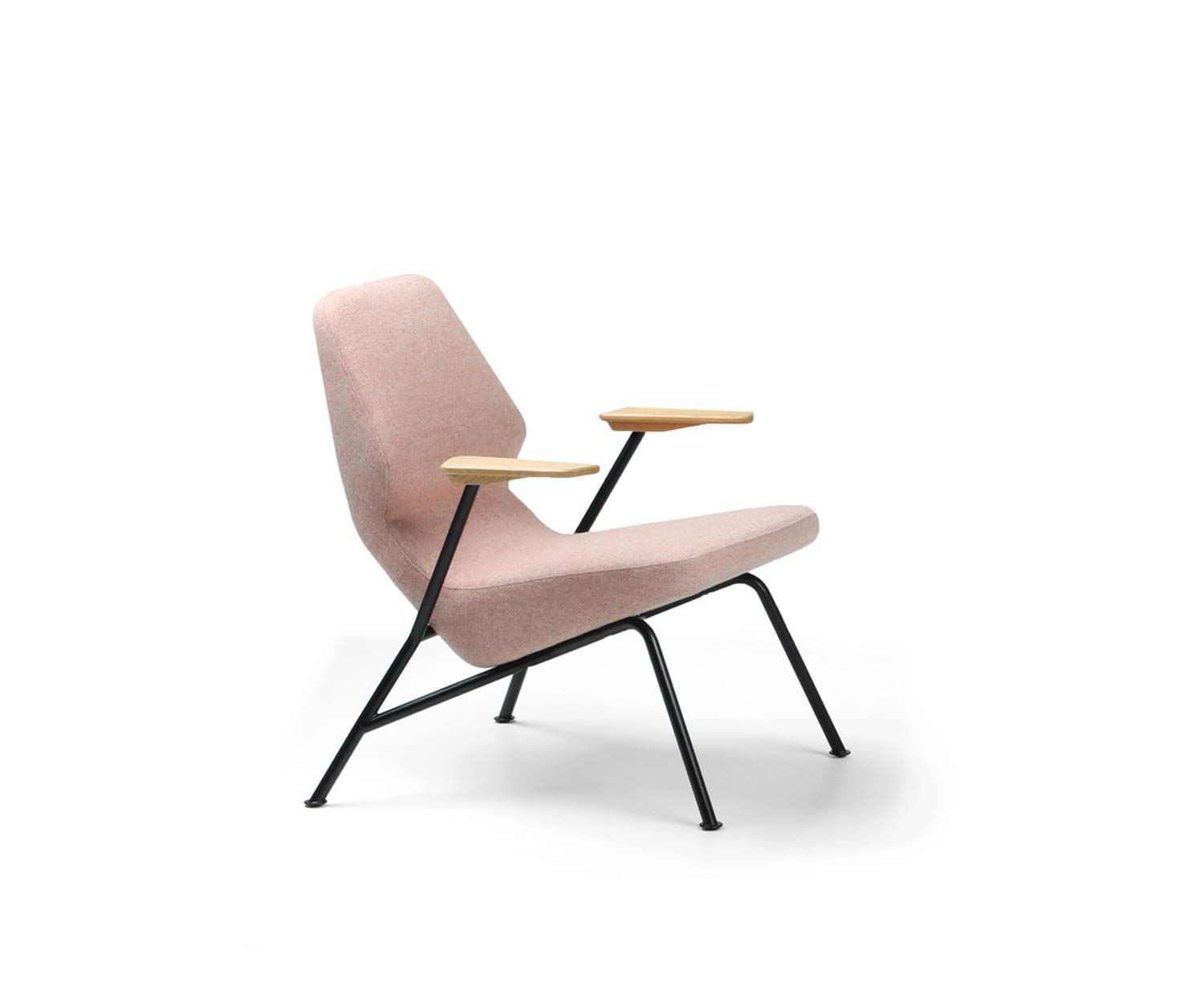 Prostoria Fauteuil design Oblique avec structure en métal rose Housse Prostoria Fauteuil design Oblique avec structure en métal rose Housse
